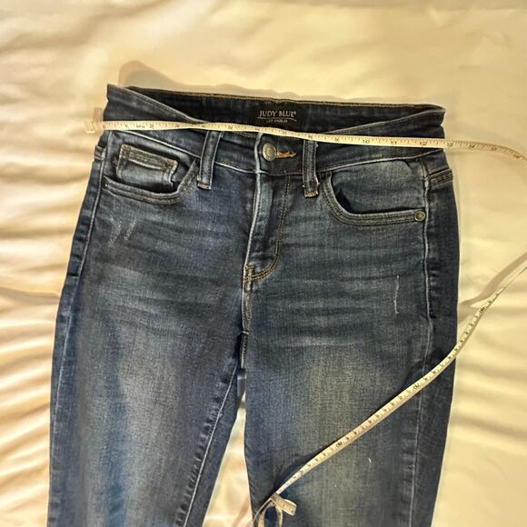 Judy Blue Los Angeles Blue Jean Style JB82128DK Distressed Skinny - Picture 5 of 13